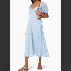 Faithfull the brand Charlize midi dress polka dot